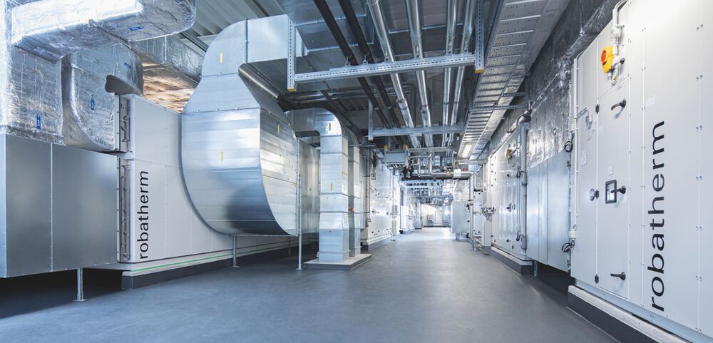 Centrale wentylacyjne do pomieszczeń czystych.