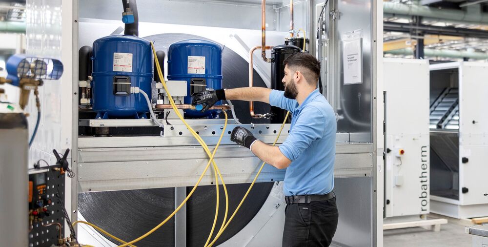 Know-how je doma: integrace chladicí technologie probíhá v závodě robatherm.